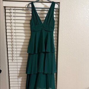 Lulu's Teal High Low Sleeveless Dress
